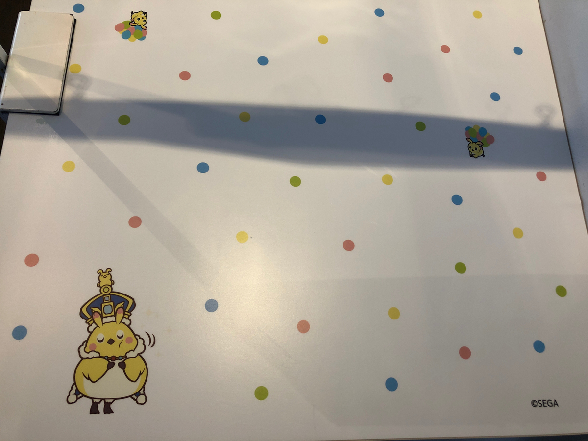 ラッピー！　テーブル！　PSO2だよ。エンペラッピーだよ！　カワイイよ！