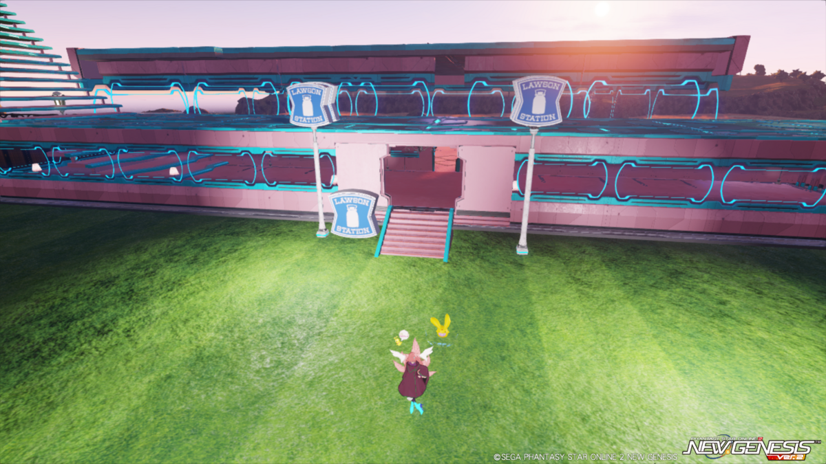 ゲーム。オンラインゲーム。MMORPG. SEGA. セガ。PSO2. ファンタシースター。ファンタシースターオンライン2. PSO2NGS. ニュージェネシス。コラボ。ローソン。ローソンコラボ。ロッテ。ガーナ。チョコレート。ガーナチョコレート。箱。ボトル。11個。スタンプ。ゲーム内アイテム。アイテム。交換。ロビーアクション。ロビアク。BP. ビルドパーツ。ロールケーキを食べる。ローソン看板。33スタンプ。説明書き。ルール。消費。2周目。ゲーム画面。一覧。SUN☀OBERIO. SUN君。ざれん♀。ざれん♀ちゃん。1000年前。アークスシップ。マイルーム。クリエイティブスペース。