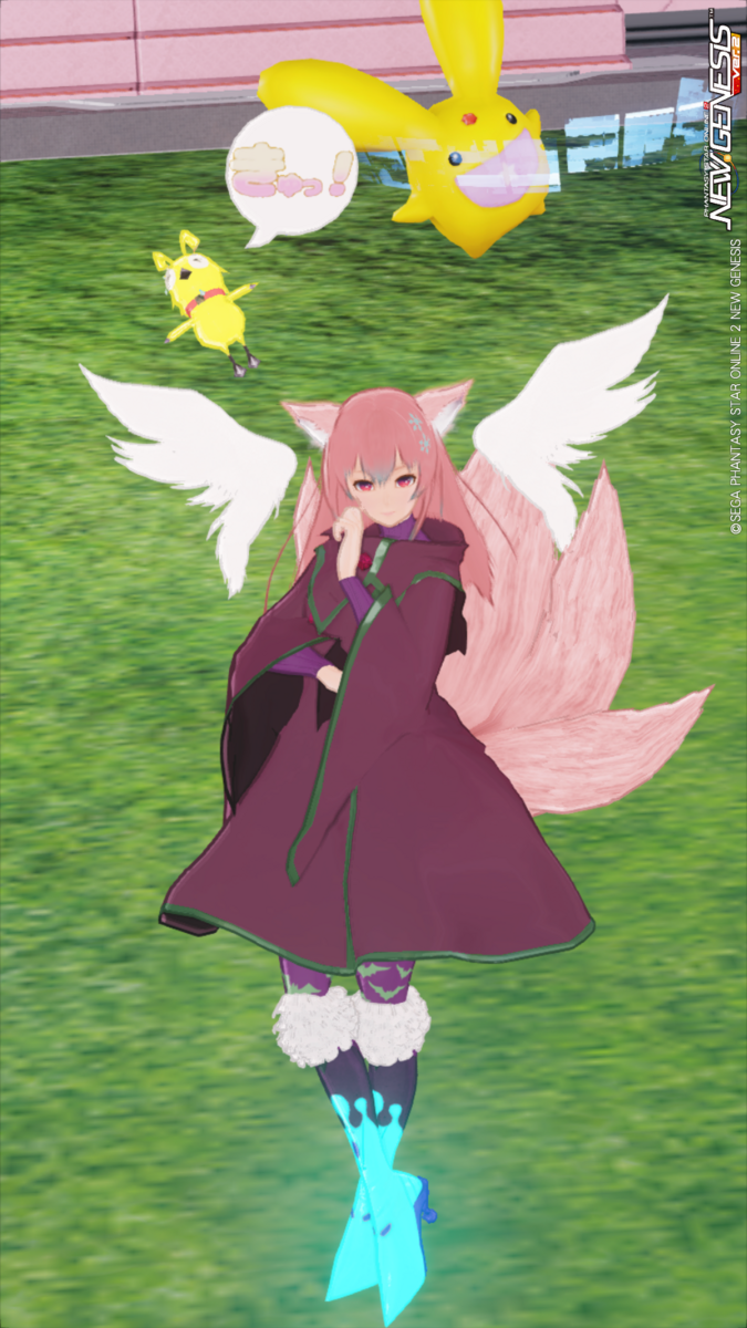 ゲーム。オンラインゲーム。MMORPG. SEGA. セガ。PSO2. ファンタシースター。ファンタシースターオンライン2. PSO2NGS. ニュージェネシス。コラボ。ローソン。ローソンコラボ。ロッテ。ガーナ。チョコレート。ガーナチョコレート。箱。ボトル。11個。スタンプ。ゲーム内アイテム。アイテム。交換。ロビーアクション。ロビアク。BP. ビルドパーツ。ロールケーキを食べる。ローソン看板。33スタンプ。説明書き。ルール。消費。2周目。ゲーム画面。一覧。SUN☀OBERIO. SUN君。ざれん♀。ざれん♀ちゃん。1000年前。アークスシップ。マイルーム。クリエイティブスペース。ローソン看板＋。寄り掛かり。ヤンキースタイル。かっこいい。立ち姿。