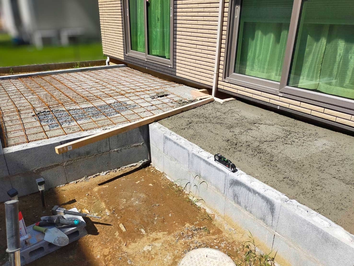 タイルデッキ作り