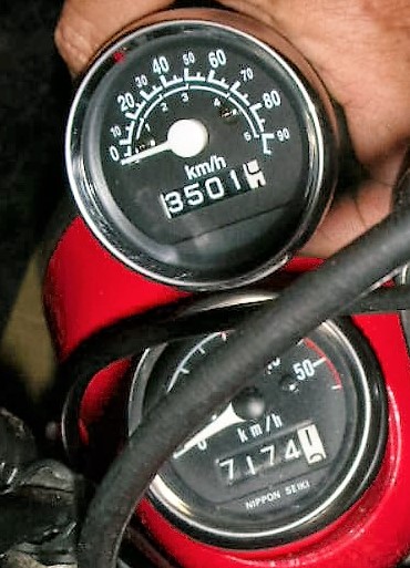 NO 101 エイプ100スピードメーター - BTR-83