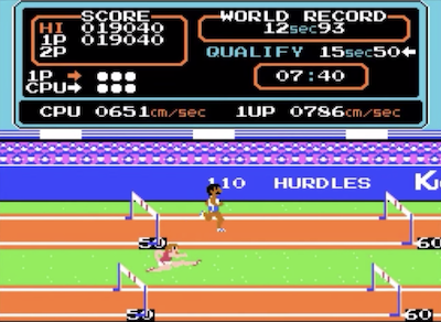 ハイパーオリンピック】スポーツ大会ゲームの草分け的タイトル！コスり