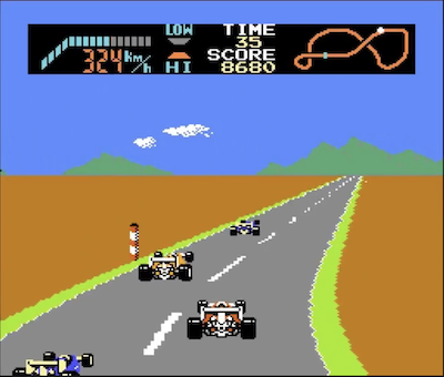 F1レース】裏技のターボエンジンで時速497km/hを叩き出せ！ファミコン
