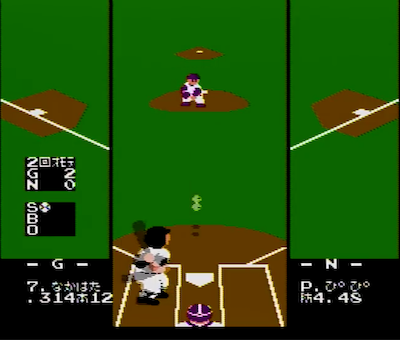プロ野球ファミリースタジアム'87】前作の箱にシール貼っただけという