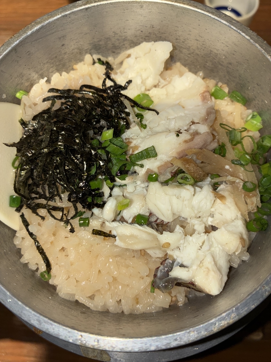 個室居酒屋だしのや信州屋で食べた釜飯の出汁茶漬け