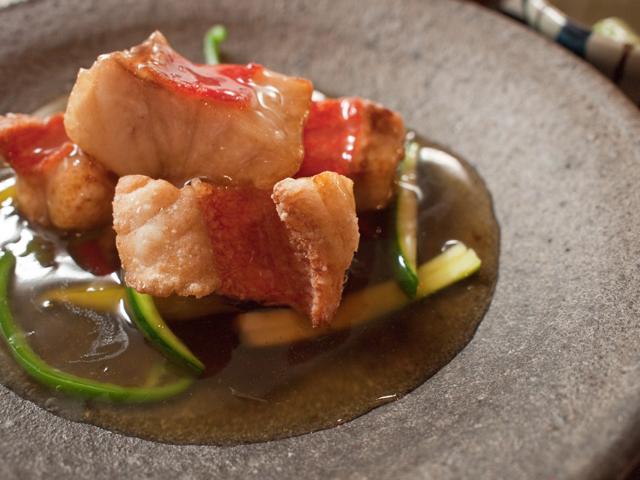 金目鯛甘酢あん定食