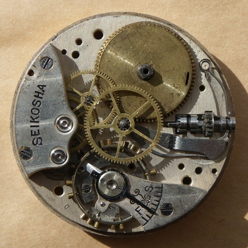 SEIKOSHA PRECISION 精工舎 中三針 手巻き 懐中時計 当時物