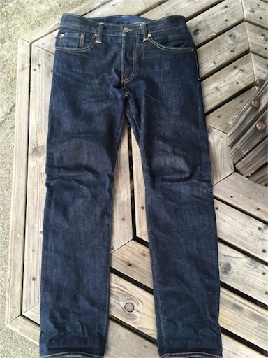 Levi's 501 Skinny Long Day Rigid 着用6ヶ月経過 - zippojean