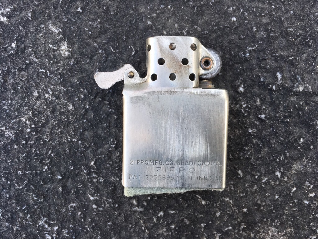 ZIPPO ジッポー pat.2032695 ライター 3バレル ヒンジ交換あり