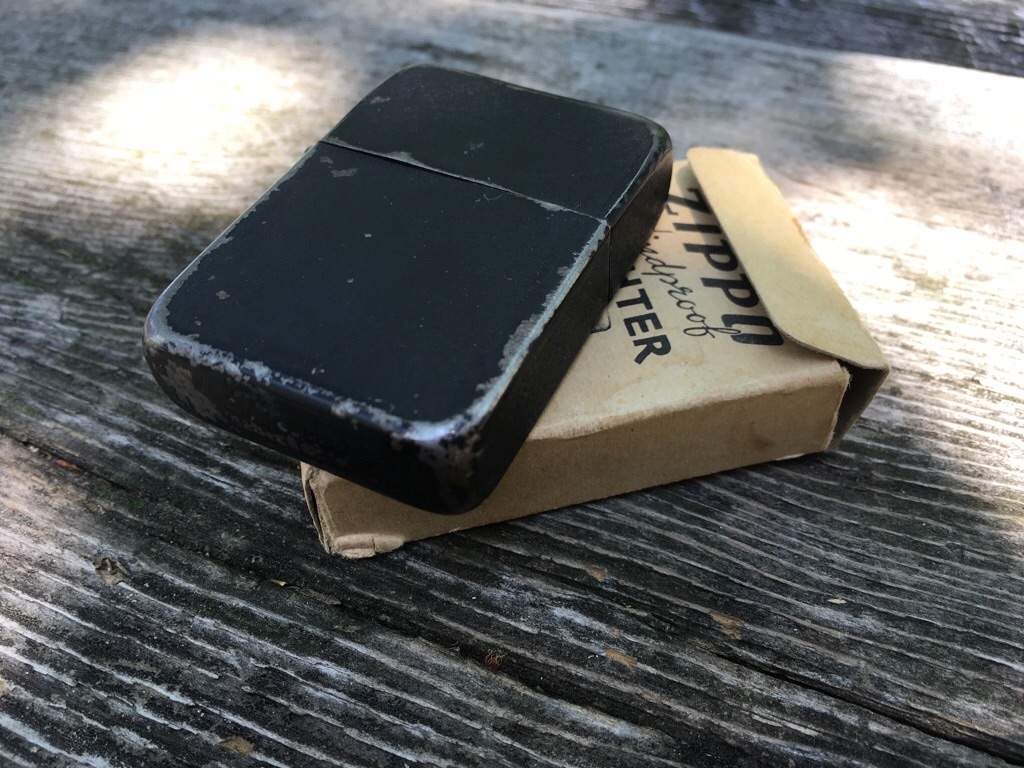WWⅡ Black Crackle Zippo zippojean