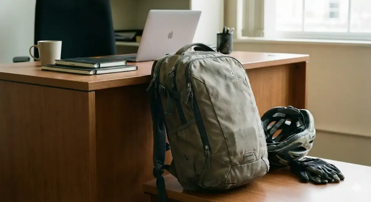 5年間毎日使い続けても壊れていない、耐久性の高いドイター・レースエアーの近影