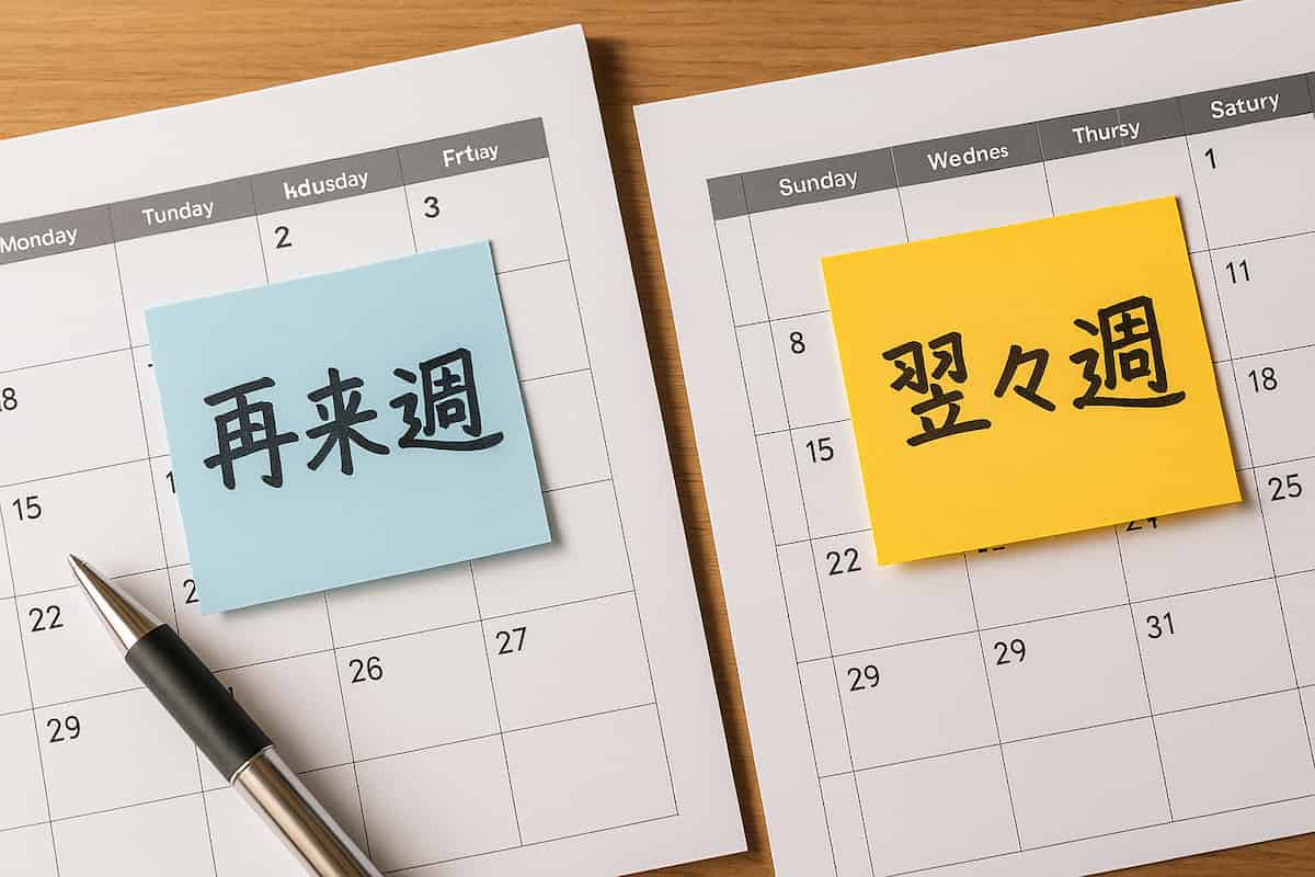 再来週の次は何て言う？語源・使い方・注意点完全版 - hachikou-furusato’s diary