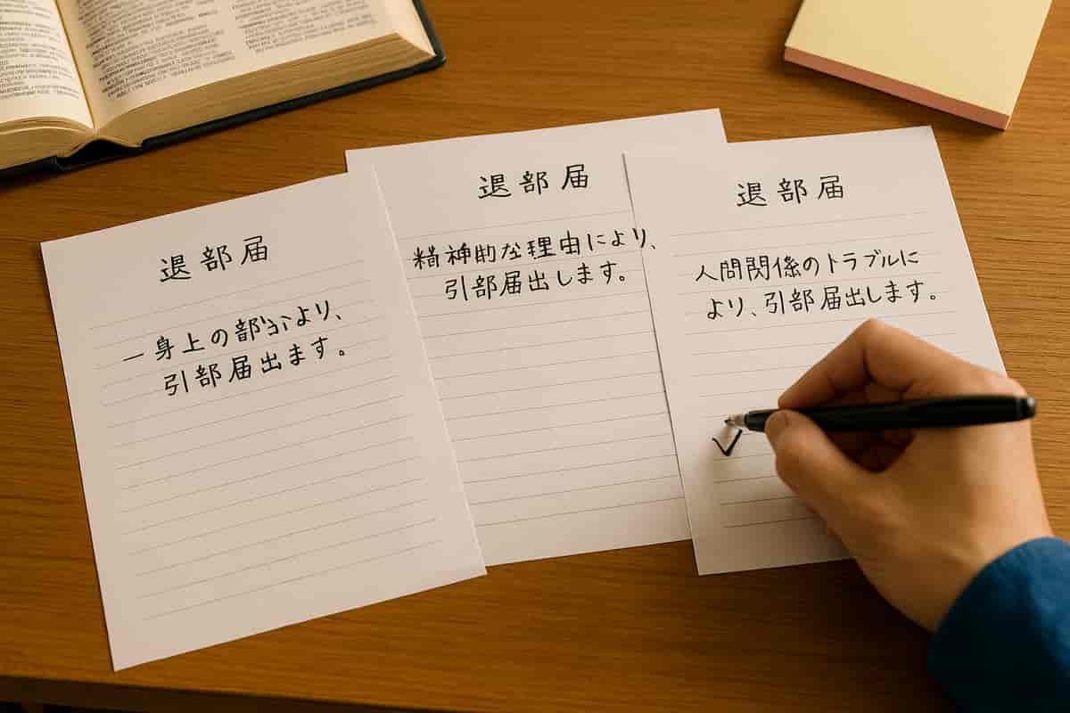 退 部 届 書き方