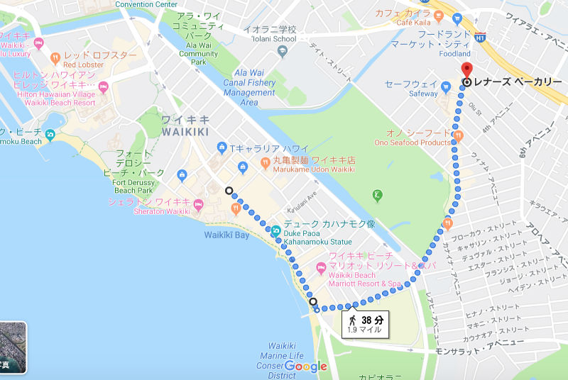 ハワイ、レナーズベーカリー