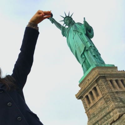 ニューヨーク弾丸旅行★自由の女神-写真スポット