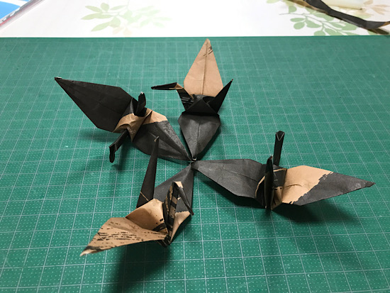 れんづる　つなぎづる　おりがみ