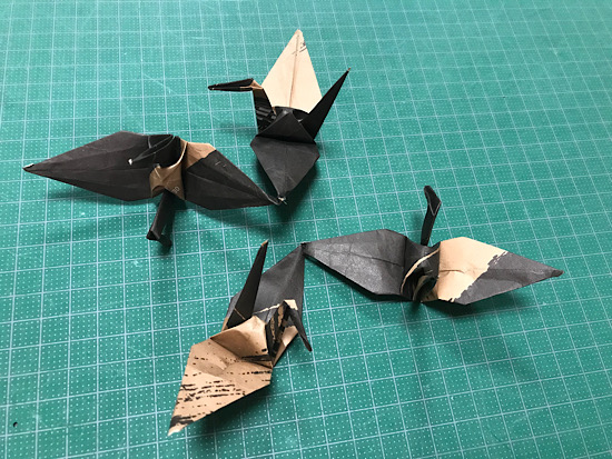 連鶴　折り紙　つなぎ鶴