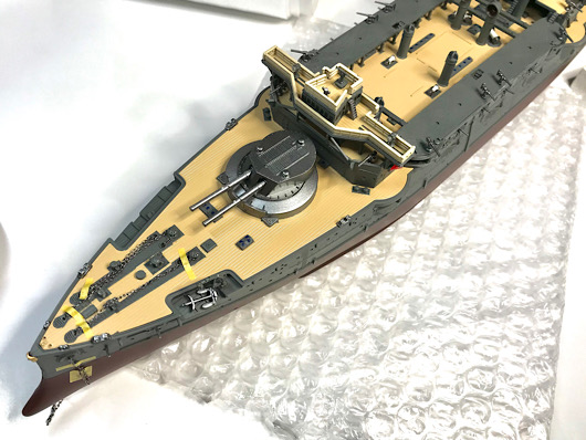 （5）「1/350 日本海軍 戦艦 三笠」を作ります。