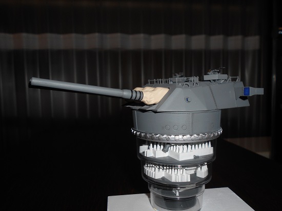 「1/200 戦艦大和 九四式 46センチ3連装主砲塔（増設機銃付き）」完成しました。