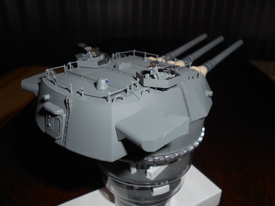 「1/200 戦艦大和 九四式 46センチ3連装主砲塔（増設機銃付き）」完成しました。