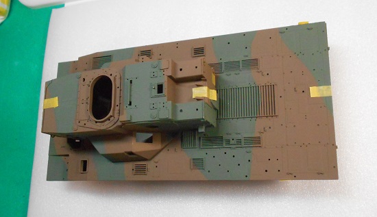 「1/35 陸上自衛隊87式自走高射機関砲 高射教導隊」を作ります。マスキングから塗装まで
