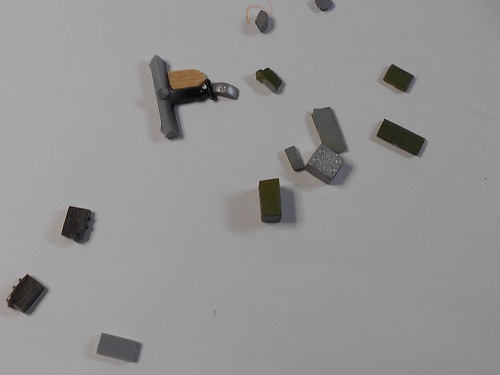 「1/32 九六式艦上戦闘機　三菱 A5M2b 日華事変」を作ります。塗装したパーツです。
