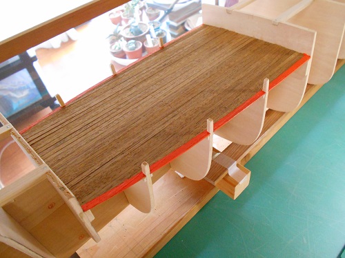 今井科学社製の帆船模型「1/80 日本丸」を作ります。ウエルデッキ・ガッター部分。