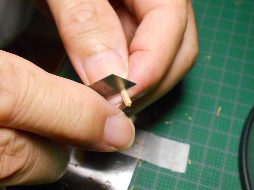 今井科学社製の帆船模型「1/80 日本丸」を作ります。キャプスタン棒の制作。
