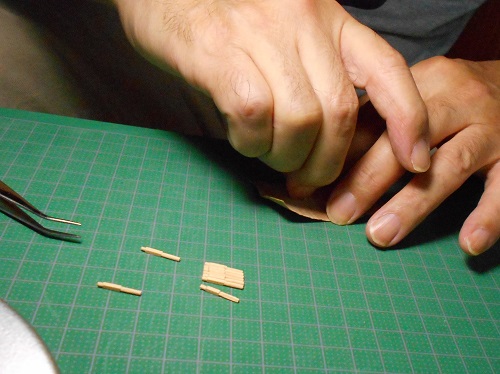 今井科学社製の帆船模型「1/80 日本丸」を作ります。キャプスタン棒の制作。