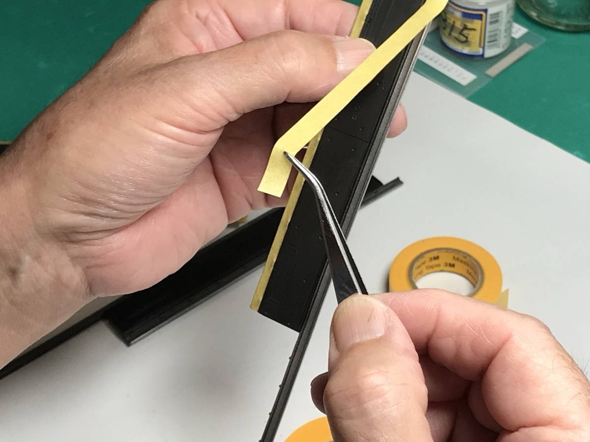 「1/45 ディーゼル機関車 DD51 貨物A更新機」を作ります。レールの塗装について。