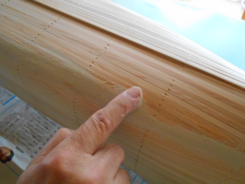 今井科学社製の帆船模型「1/80 日本丸」を作ります。表面の加工とキール