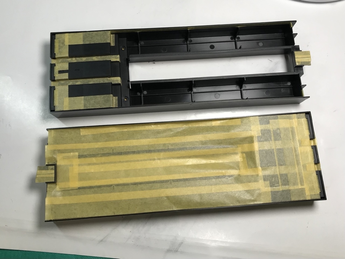 「1/45 ディーゼル機関車 DD51 貨物A更新機」を作ります。展示台の塗装について。