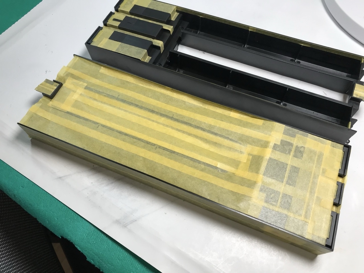 「1/45 ディーゼル機関車 DD51 貨物A更新機」を作ります。展示台の塗装について。