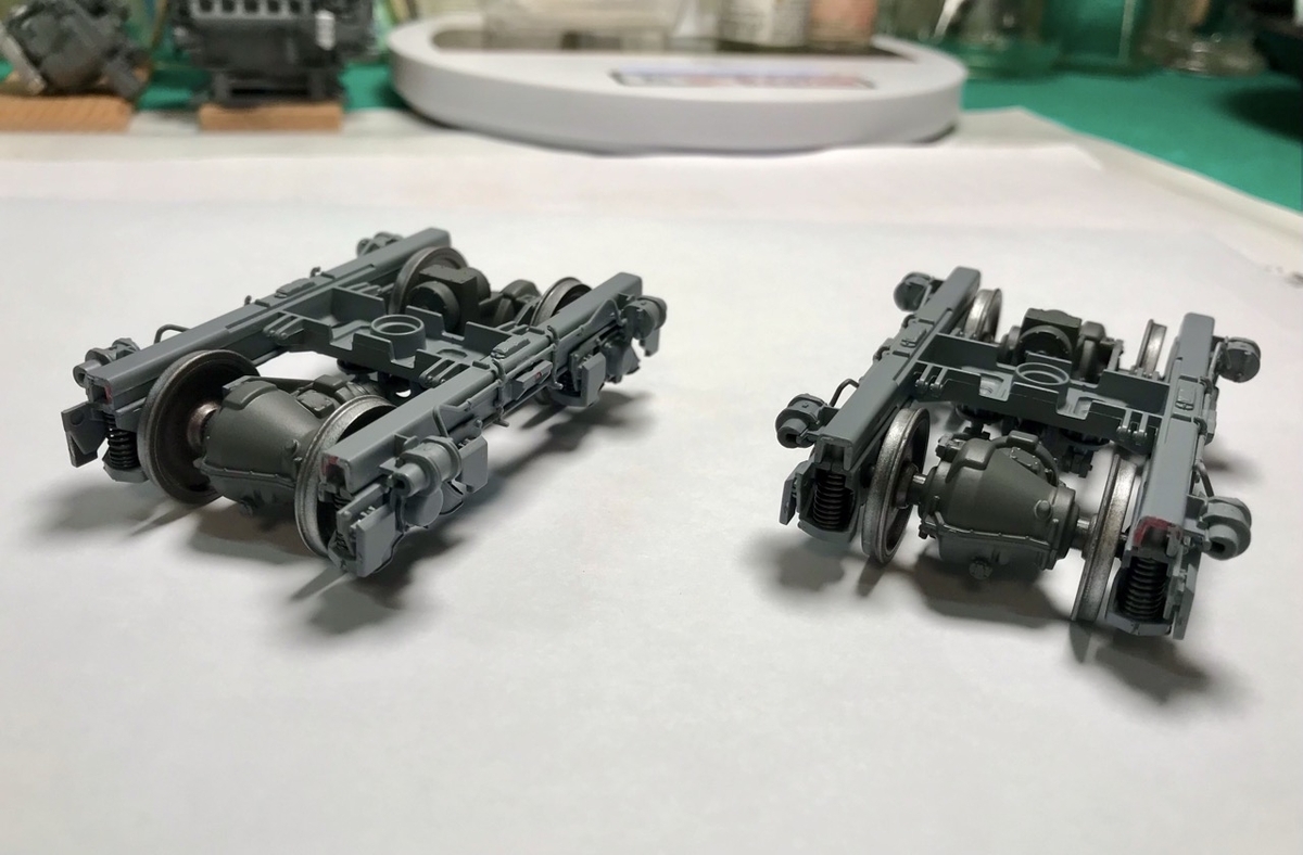 「1/45 ディーゼル機関車 DD51 貨物A更新機」を作ります。両端台車の組み立ては続きます。 「1/45 ディーゼル機関車 DD51 貨物A更新機」を作ります。両端台車の組み立ては続きます。