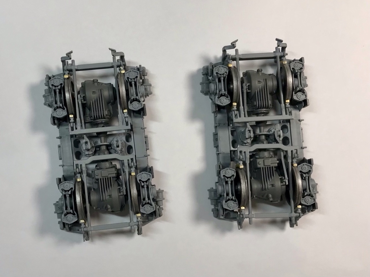 「1/45 ディーゼル機関車 DD51 貨物A更新機」を作ります。両端台車の組み立ては続く 「1/45 ディーゼル機関車 DD51 貨物A更新機」を作ります。両端台車の組み立ては続く