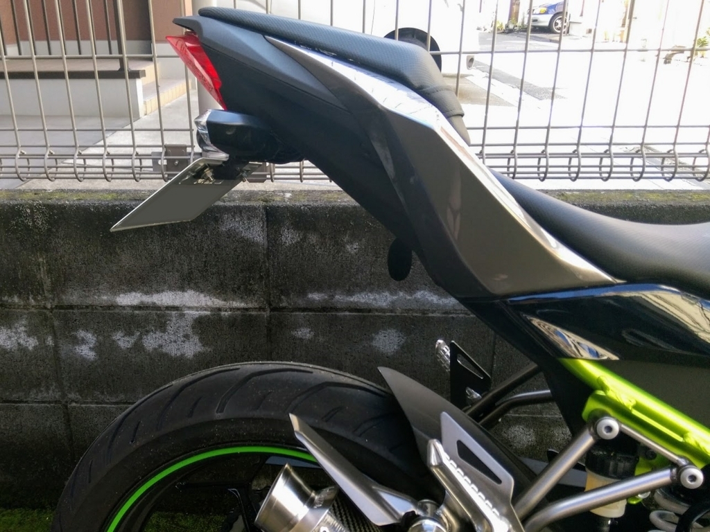 Wページ □カワサキ NINJA250SL 社外 リアフェンダーレスキット BX250A 実働車