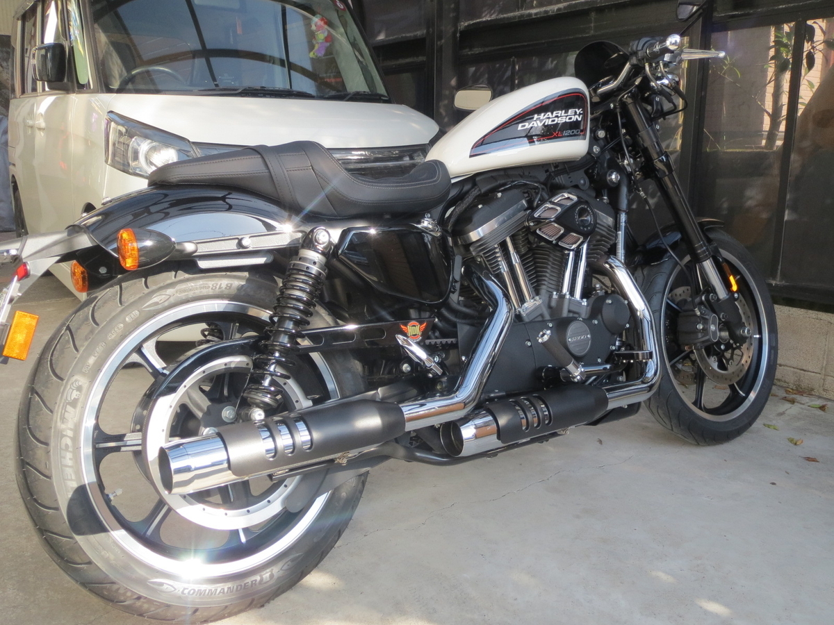 XL1200CX ホイール交換+α - zx900aのGPZ900RとHAYABUSA日記