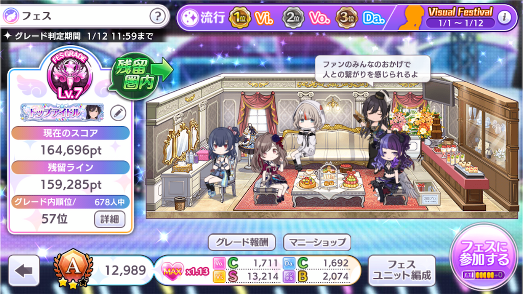 グレフェス日記 21年1月上旬 シャニマスのおはなしをするブログ