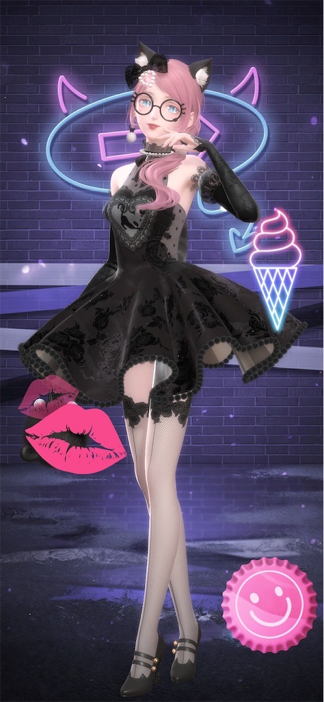 新セットコーデ：黒猫の潜行（幻の海） - Espresso in the morning